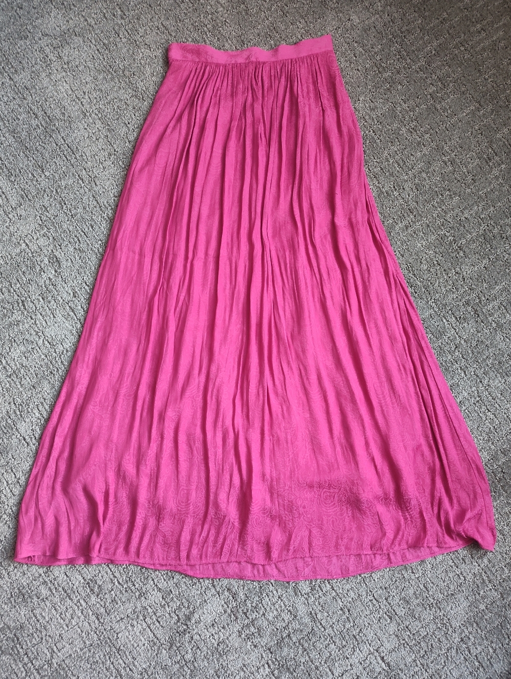 Anthropologie Hot Pink Maxi Skirt